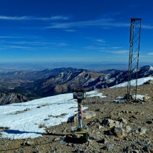 Summit of 3625 meters high Mount Charleston, one of the most prominent peaks of USA